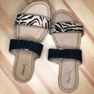 Double strap Slide Sandal